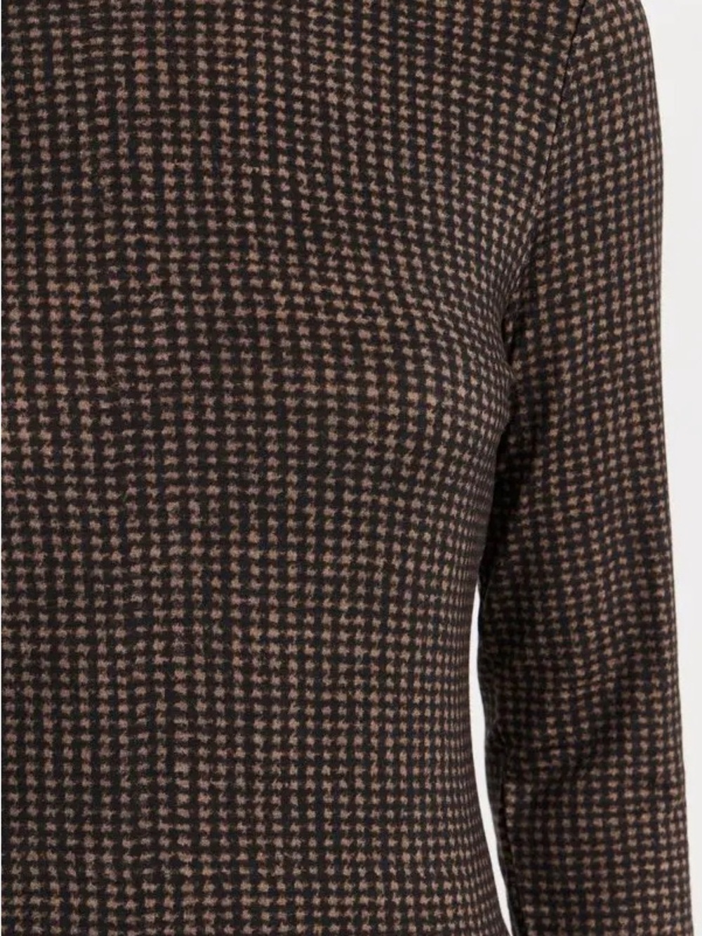 Vince Brushed Check Crew Tee, Size M - Picture 5 of 11